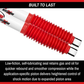 TrendsAuto Pair of Rancho RS5000X Rear Shocks fits 2009 2013 F150 4WD with 0" Rear Lift | Improves Handling & Performance | Reduces Fade | Includes TrendsAuto Decal