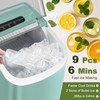 NicBex Ice Makers Countertop,Countertop Ice Maker with Self-Cleaning,26Lbs/24H,9 Cubes in