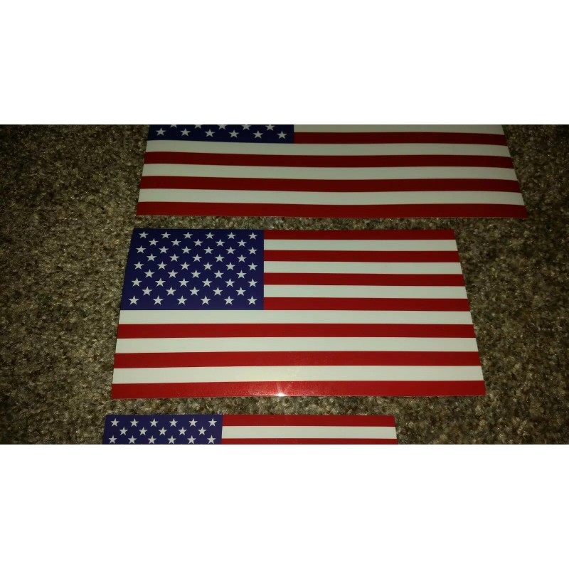 AMERICAN FLAG STICKER *Choose your size* Adhesive Vinyl MADE IN