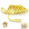 Hymyily 10 Pcs Zinc Alloy Wall Hanging Hooks Antique Hooks