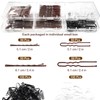 CAABISO 400PCS Hair Pins Bobby Pins Kit, 100 U Shaped
