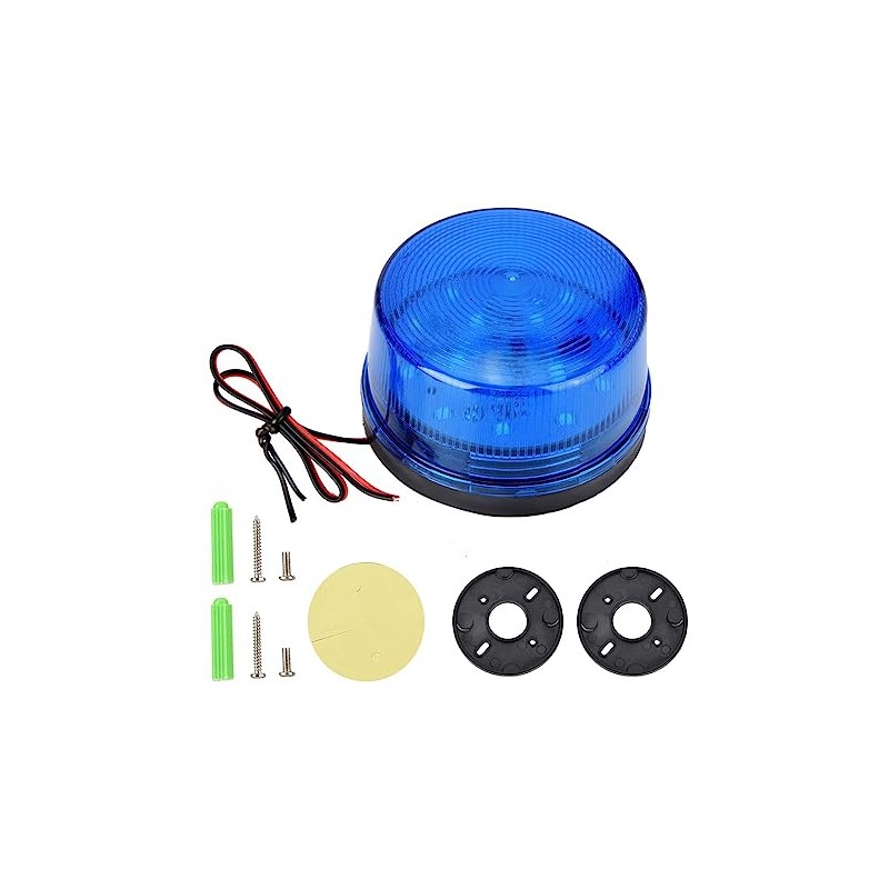 12V LED Strobe Beacon Emergency Alarm Warning Flashing Light Energy