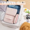 UUYUUY Makeup Bag for Women 3PCS Quilted Cotton Make Up