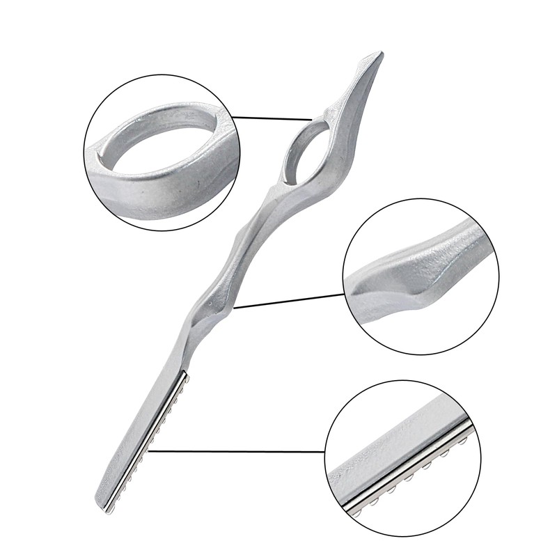 Coufce 11 Pieces Hair Styling Razor Stainless Steel Hair Cutting