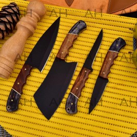 Chef Knife Custom Made Chef Knife Set Kitchen Cutlery - Hand Forged Carbon Steel 2382