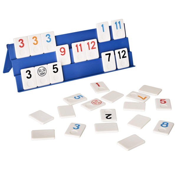 Point Games: Full Size Rummy Game with 3 Tier Exclusive Folding Boards in Super Durable Travel Bag