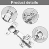 2 pcs Soft Close Cabinet Hinge, Stainless Steel Overlay Soft