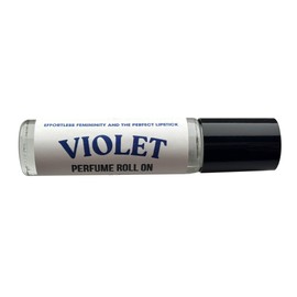 Layerable Perfume Roll On | 10mL (0.33 fl oz) | Fast-Absorbing Dry Oil | Phthalate-Free Long-Lasting Fragrance | Organic Fractionated Coconut Oil & Vitamin E | Travel-Friendly Floral Scent (Violet)