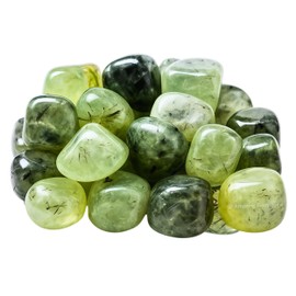 Amazing Gemstone Amazing Gemstone Prehnite Crystals and Healing Stones Tumbled - 1000+ Carats Prehnite Stone, Natural Healing Stones for Energy Balance, Stress Relief - Premium Polished Gems Rocks for Meditation