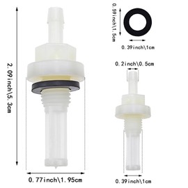 6 PACK Universal Gas Tank Joint Filters, Replacement Filter Adapter, Filter Fittings for Honda Gas Tank Joint Filter Replacement