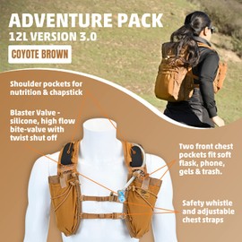 Adventure Pack 12L, Coyote Brown 3.0, with TPH