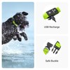 Tractive LED Light Up Dog Collar USB Rechargeable Waterproof (Green)