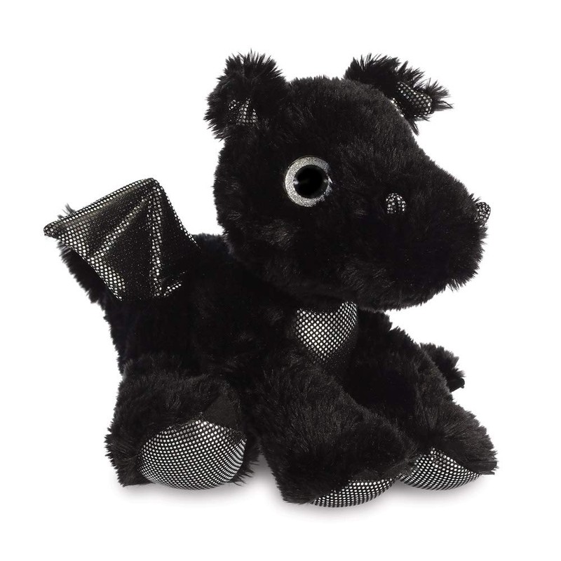 Aurora, 61017, Sparkle Tales, Onyx Dragon, 12In, Soft Toy, Black
