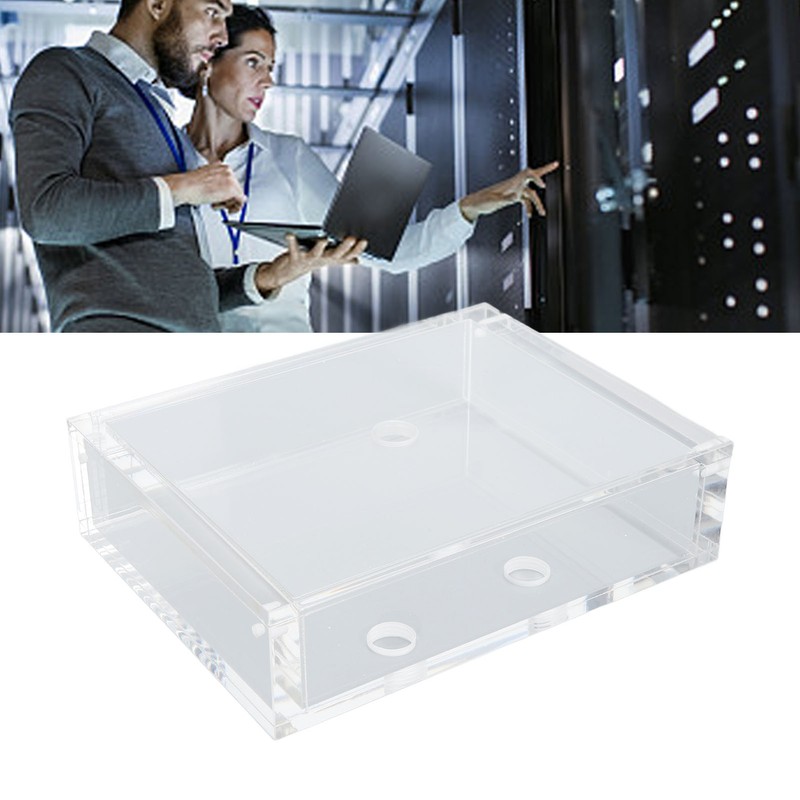 Computer Water Cooling Reservoir Rectangle Transparent Acrylic PC Water Cooling