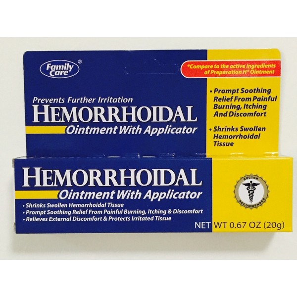 Family Care Hemorrhoidal Ointment with Applicator