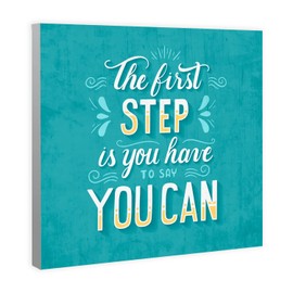 Edenpack Inspirational Quote Canvas Wall Art Motivational Quote Framed Prints Decor for Bedroom Kitchen Walls Office Hallway Woman Special Occasions Gift (Motivational Quote 8, 8''x8'')