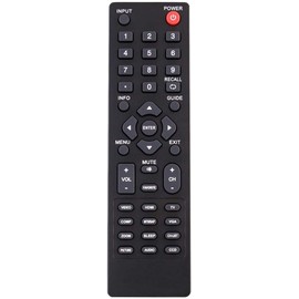 ezControl Universal Dynex TV Remote for All Dynex LCD LED Plasma TVs Compatible with Dynex DX-RC01A-12 DX-RC01A-13 DX-RC02A-12 DX-RC03A-13 ZRC400 RC-201-0B RC-701-0A RC-801-0A
