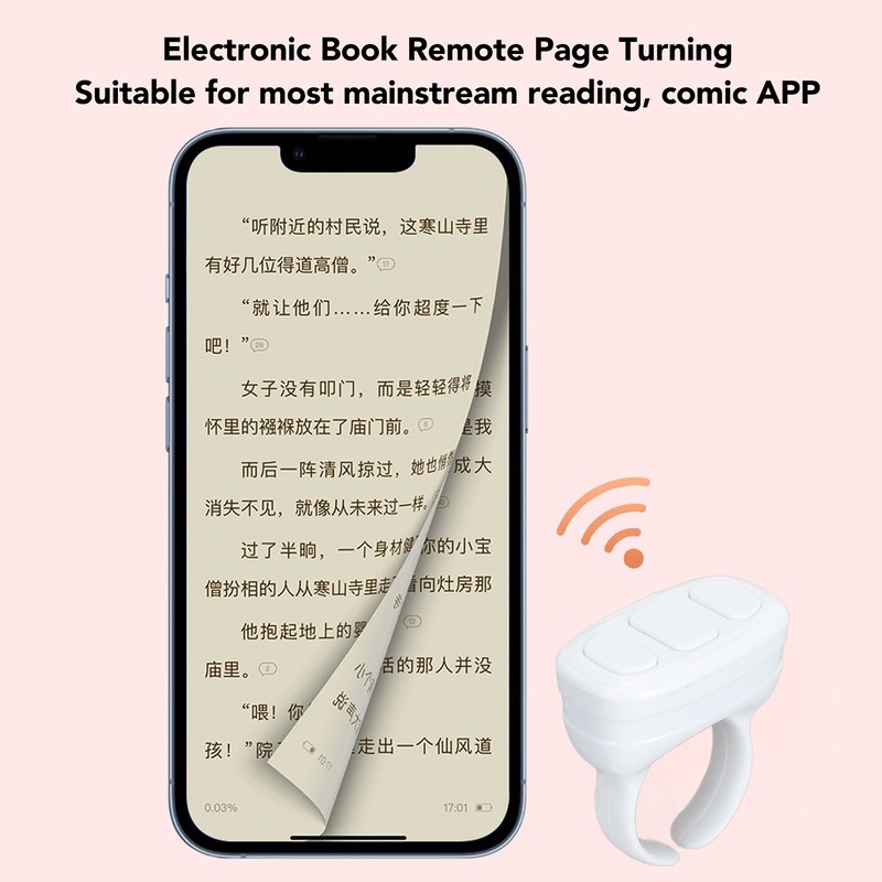 Bluetooth Video Page Turner Finger Remote Controller for Video Browsing
