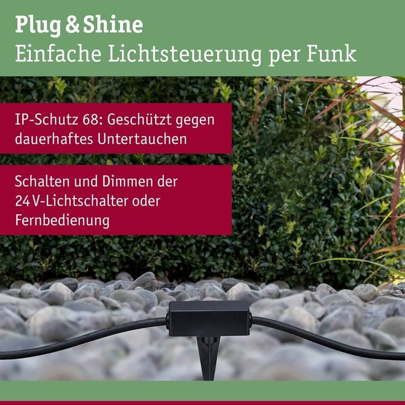Paulmann 94587 Plug & Shine Outdoor Light Sensor Wireless Twilight