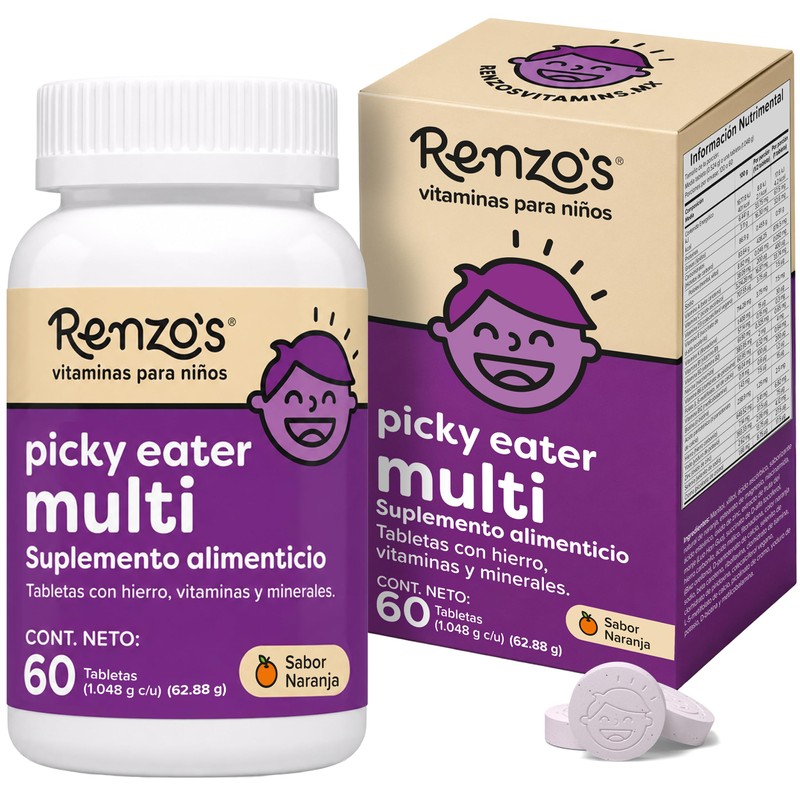 Renzo's Picky Eater | Multivitaminico para Niños | 18 Vitaminas