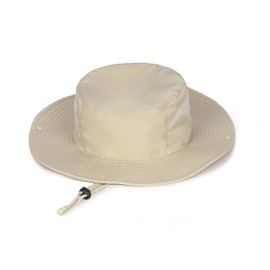 Zylioo XXL UPF50+ Safari Sun Hat for Large Head UV Protection Bush Hat Boonie Hat Oversized Hiking Hat Outdoor Fishing Hat, khaki