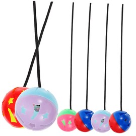 CIYODO 7pcs Reptile Toys Sucker Bell Ball for Bearded Dragon Fun Lizard Toys Sound Compact Wear-Resistant Random