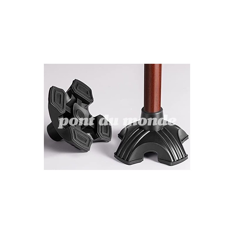(pont du monde) Rubber Cane Tip Stick Stick Nursing Stable