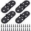 Emperoch 4 Pcs Flip Hinges with Screws, 80 x 30