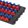 6pcs Socket Organizer 360° Swivel Removable End Cap 1/4 Inch