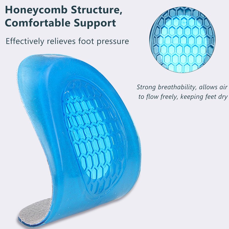 Heel Cushions with Massaging Gel Technology - All-Day Shock Absorption