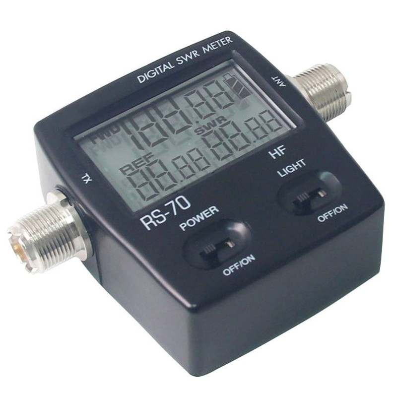 Youmei RS-70 Digital SWR/Watt Meter HF 1.6-60MHz 200W for Two-Way