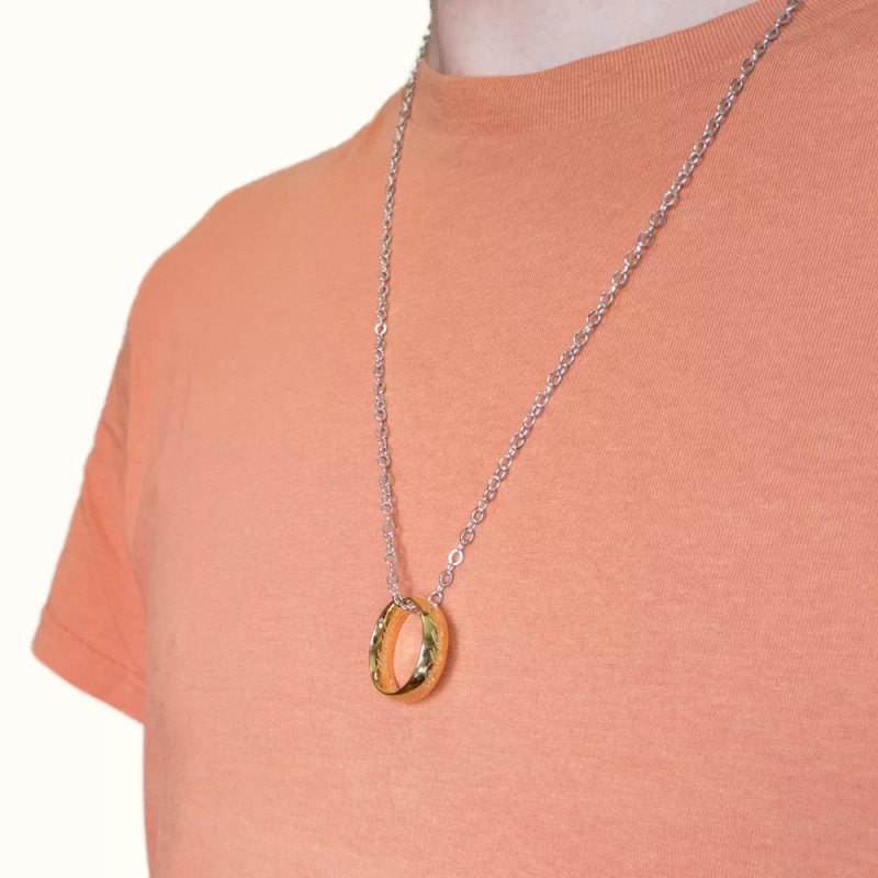 Dtup Anillo Único Tolkien Señor De Los Anillos Con Cadena