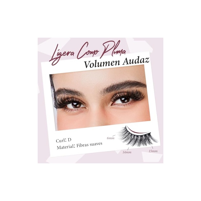LashCode Pestañas Postizas 3D – Fluffy, One-Piece Design, Aptas para