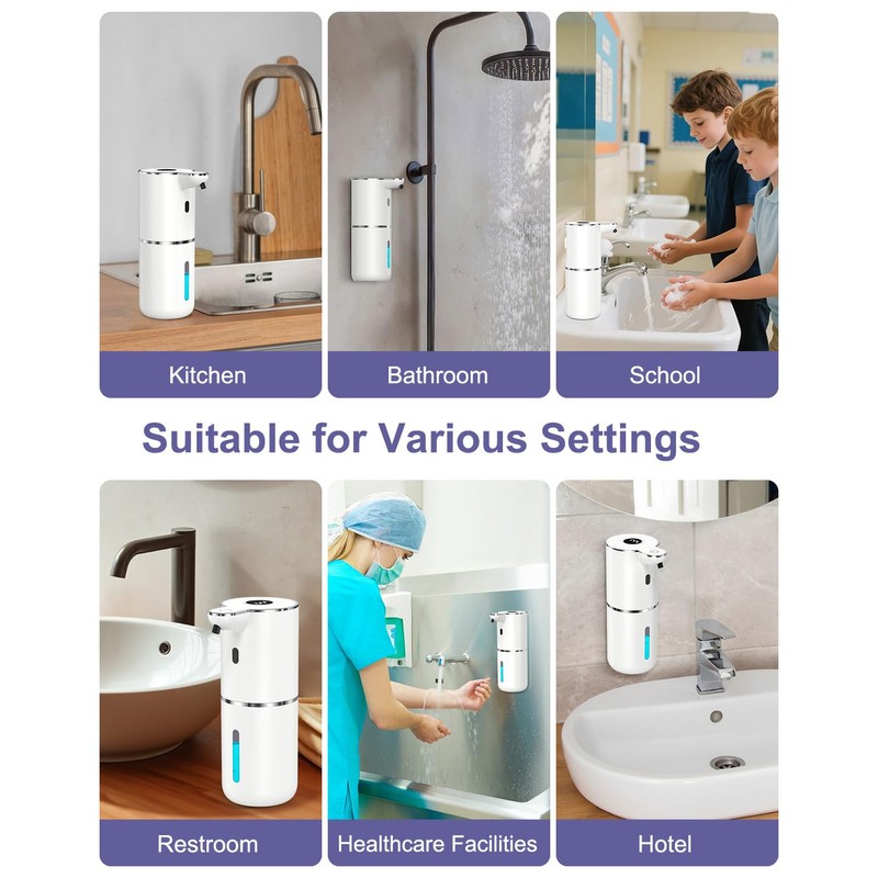 OQIMAX Automatic Soap Dispenser with Sensor, No Touch Electric Foam