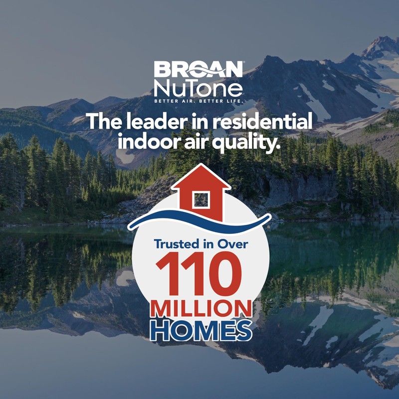 Broan-NuTone® Roomside Series Bluetooth Speaker Bathroom Exhaust Fan with LED