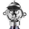 BRUBAKER Weinflaschenhalter Tennisspieler Metall Skulptur mit Geschenkkarte