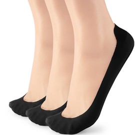 WISVOOO No Show Socks Womens Liner Ultra Low Cut Non Slip Invisible Socks for Flats