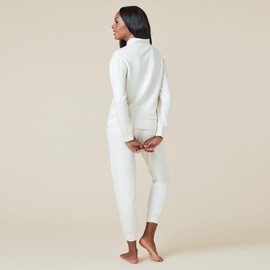 Softies DreamTech 1/4 Zip Jogger Set, Almond, M