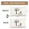 Dilemat Winter Snowman Snowflake Pillow Covers 12x20,Christmas Throw Pillow Covers,Rustic