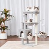 Heybly Cat Tree, 39.4 Inches Tower Condo with Scratching Post,