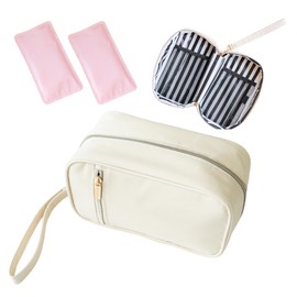 Breast Milk Cooler Travel Bag - Stylish Polyester Breastmilk Storage Bag Holds 6-8 Bags - Waterproof & Portable Breastmilk Cooler Bag w/ Included Ice Packs - Baby Essentials for Moms On-the-Go