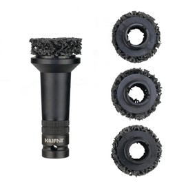 KAIFNT K233 Wheel Hub Resurfacing Kit, Brake Surface and Stud Cleaner, 1/2-Inch Drive, 4 Pads