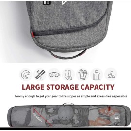 Unigear Ski bag Snowboard Bag Reinforced Double Padding Bag, Perfect for Road