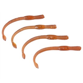 50pcs 77mm Soft Worm Fishing Lures Artificial Fishing Bait Tail Fishing Lure Set