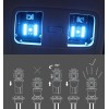 Unbranded 12 x ICE BLUE Interior LED Lights Package For
