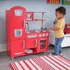 KidKraft Red Vintage Wooden Play Kitchen with Stainless Steel-Look Trim,
