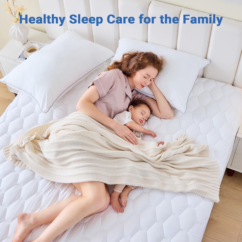 2 Pack King Mattress Protector, Waterproof Mattress Cover King Size