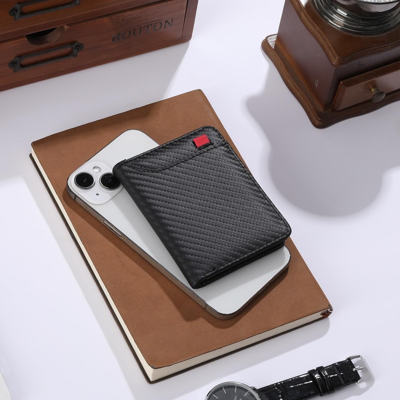LOUEBICA Slim Wallet for Men Pocket Minimalist with ID Window