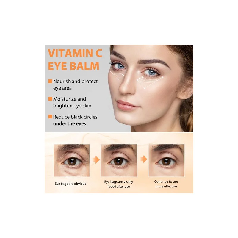 Crema De Ojos Reducción Ojeras Vitamina C Acido Hialuronico