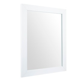 Ruomeng Rectangular Wall Mirror 16" x 20" for Bathroom, Bedroom, Entryway, Living Room, White
